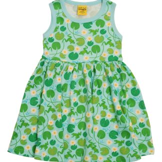 Duns Sleeveless Gathered Dress in Water Lillies