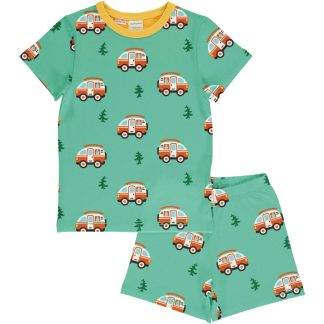 Maxomorra Campervan Short Sleeved Pyjama Set