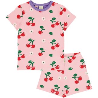 Maxomorra Cherry Short Sleeved Pyjama Set