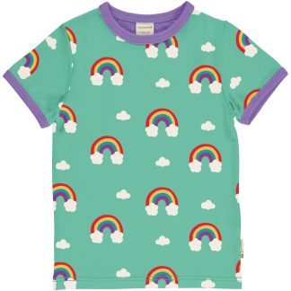 Maxomorra Rainbow Short Sleeved Top