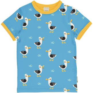 Maxomorra Seagull Short Sleeved Top