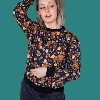 Run & Fly Highland Cows Sweatshirt