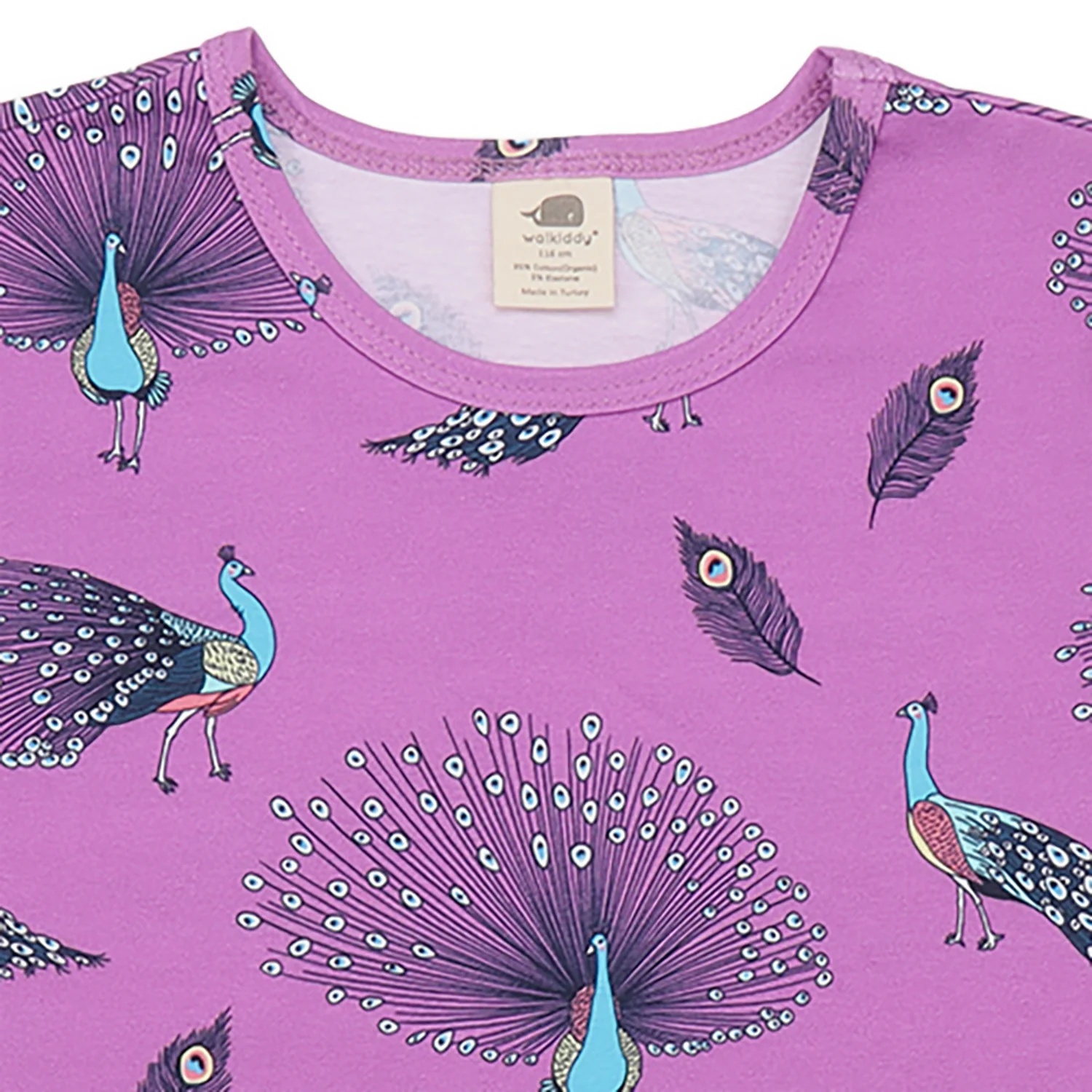 Walkiddy Fancy Peacocks T-Shirt - Image 3