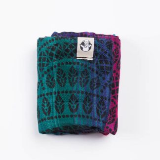 LennyLamb Muslin Square in Peacock's Tail Black Opal