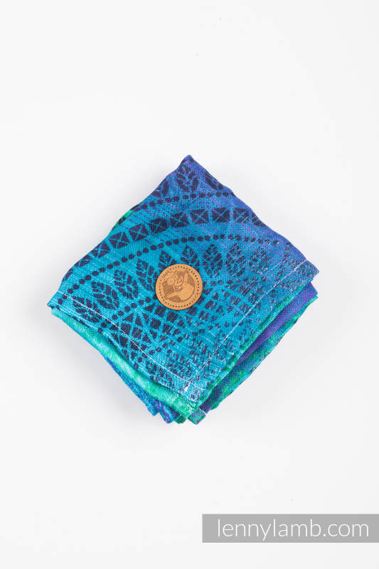 LennyLamb Muslin Square in Peacock's Tail Fantasy