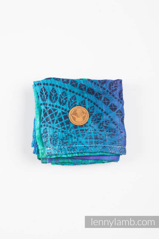 LennyLamb Muslin Square in Peacock's Tail Fantasy - Image 4