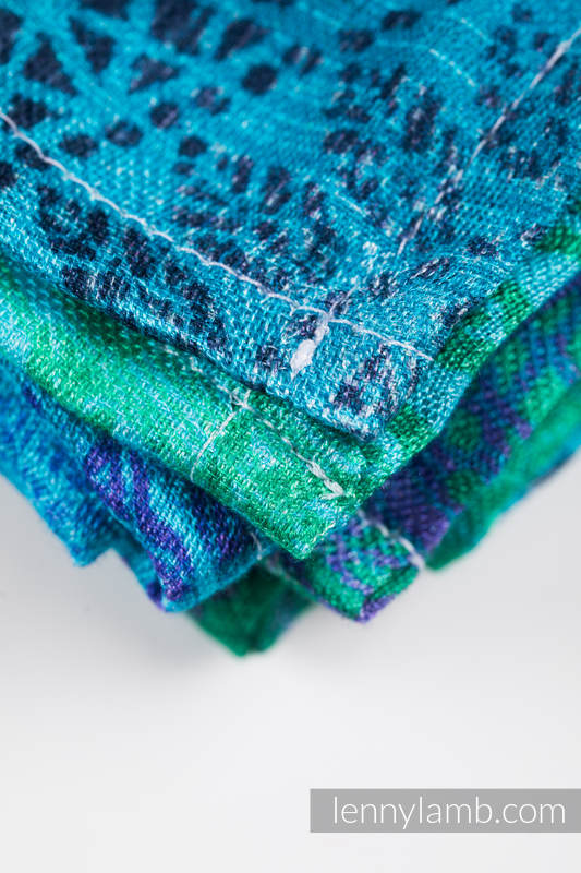 LennyLamb Muslin Square in Peacock's Tail Fantasy - Image 5