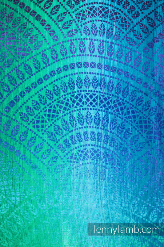 LennyLamb Muslin Square in Peacock's Tail Fantasy - Image 3