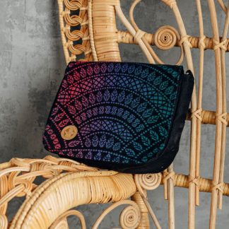 LennyLamb 2 in 1 City Handbag in Peacock's Tail Black Opal