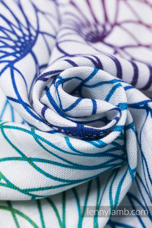 LennyLamb Muslin Square in Rainbow Lotus White - Image 2