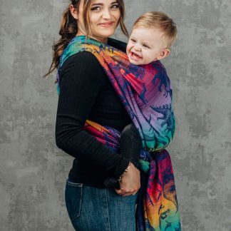 LennyLamb Baby Wrap in Jurassic Park New Era, Size Small, 2nd Grade