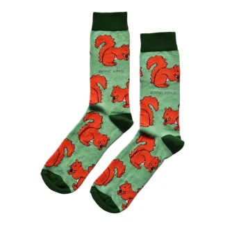 Bare Kind Red Squirrel Socks