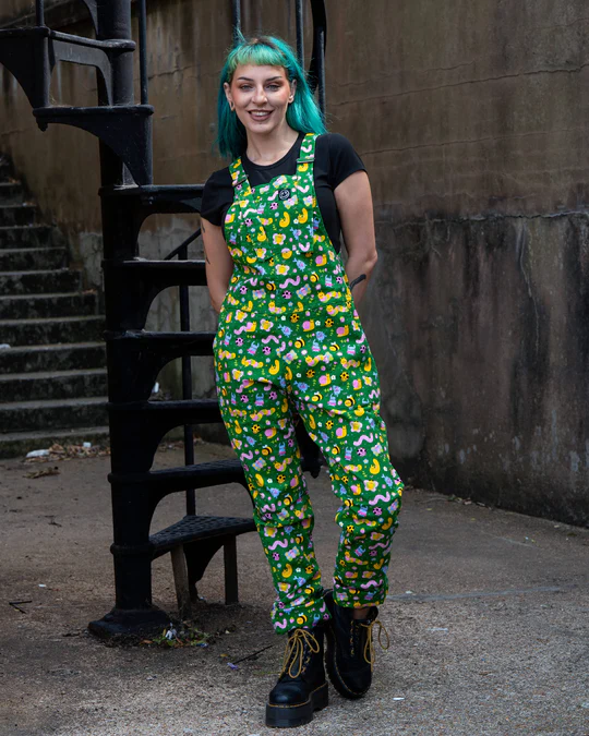 Rebel Romance x Dipstick Store Bugs Stretch Dungarees - Image 4