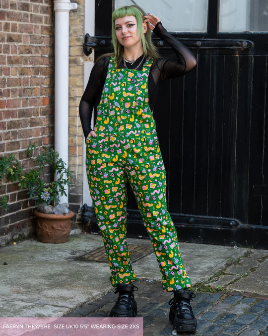 Rebel Romance x Dipstick Store Bugs Stretch Dungarees - Image 5