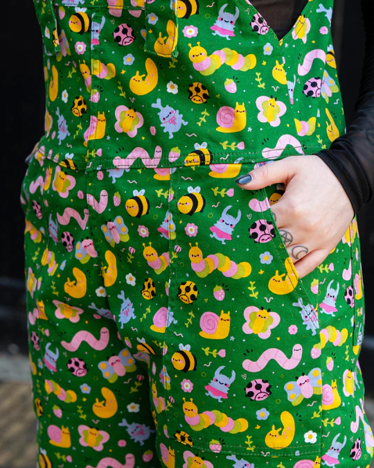Rebel Romance x Dipstick Store Bugs Stretch Dungarees - Image 7