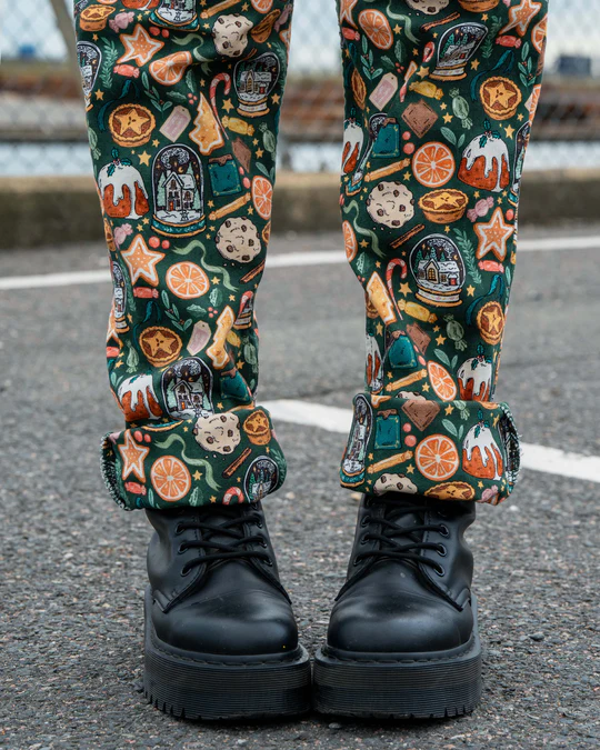 Rebel Romance Yuletide Treats Stretch Dungarees - Image 9
