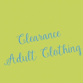 Clearance Adult Clothing and Accessories