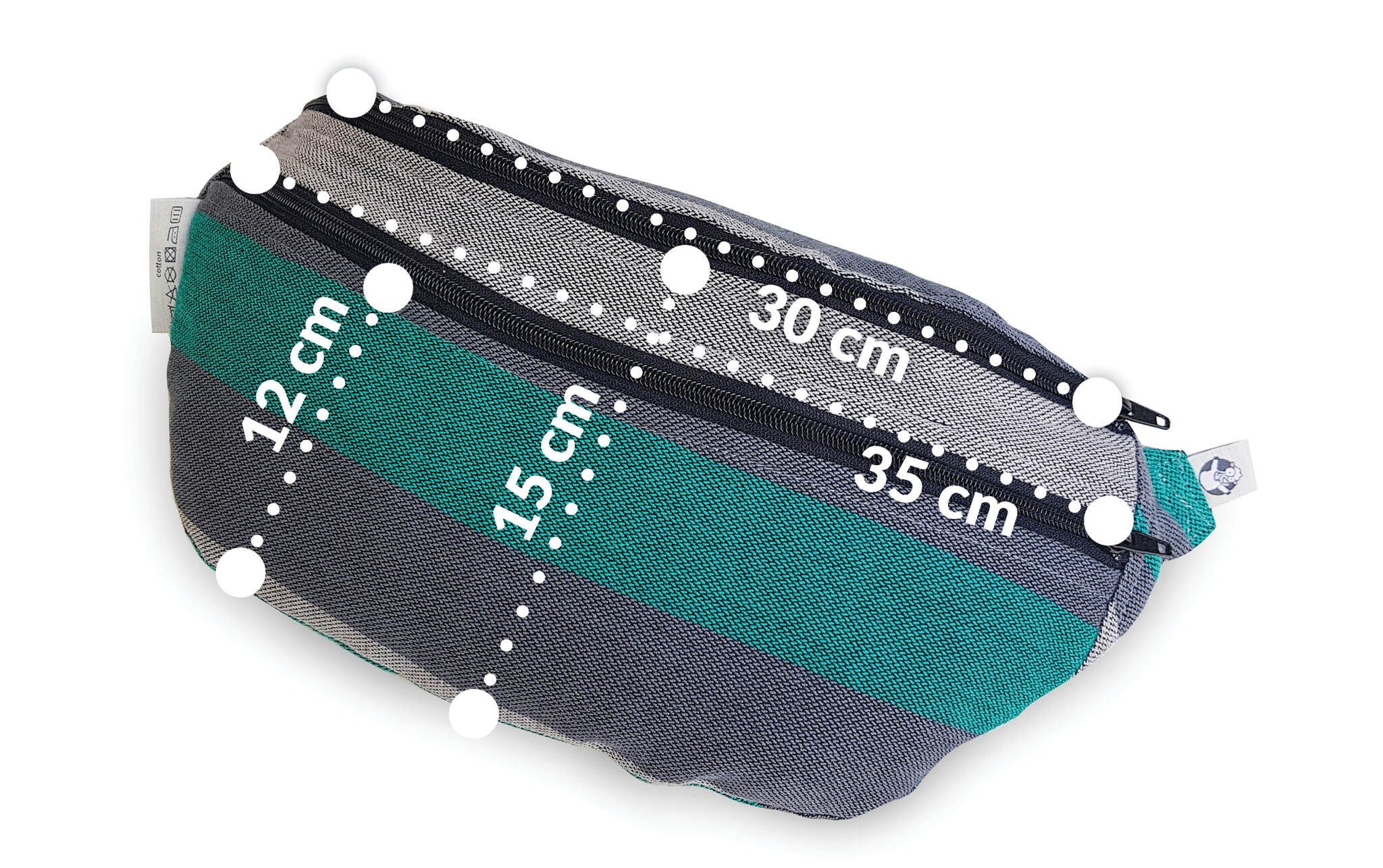 LennyLamb Large Waist Bag in Little Herringbone Ombre Entwine - Image 2