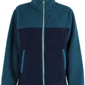 Danefae Danask Fleece Zip Up in Dark Navy / Light Slate