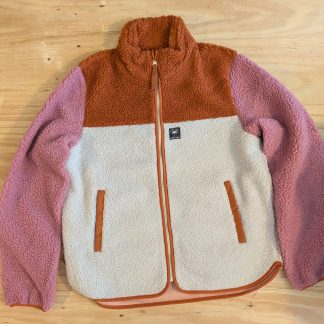 Danefae Danebirk Fleece Zip-Up Old Rose / Rust / Light Beige
