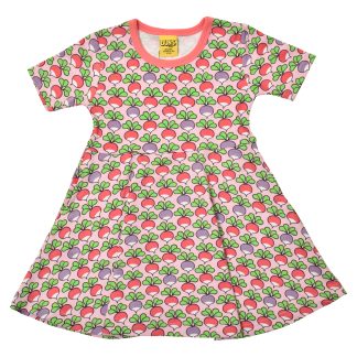 Duns Skater Dress in Multi Radish Pink