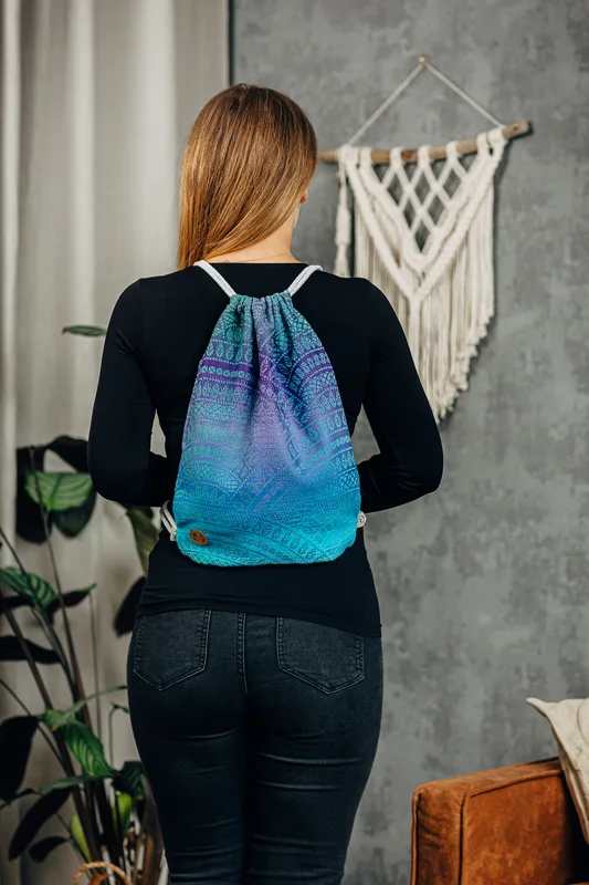 LennyLamb Sackpack in Peacock's Tail Fantasy