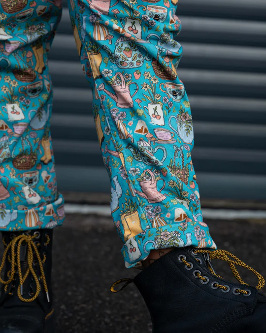 Rebel Romance Bloom and Brew Stretch Dungarees - Image 19