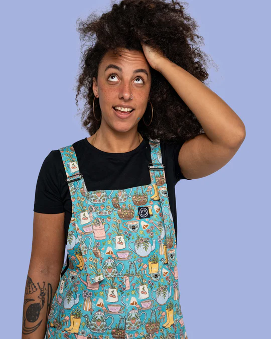 Rebel Romance Bloom and Brew Stretch Dungarees - Image 18