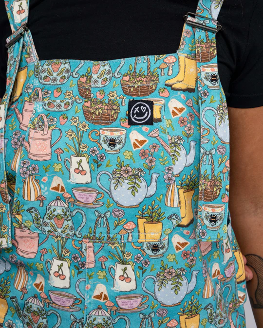 Rebel Romance Bloom and Brew Stretch Dungarees - Image 9