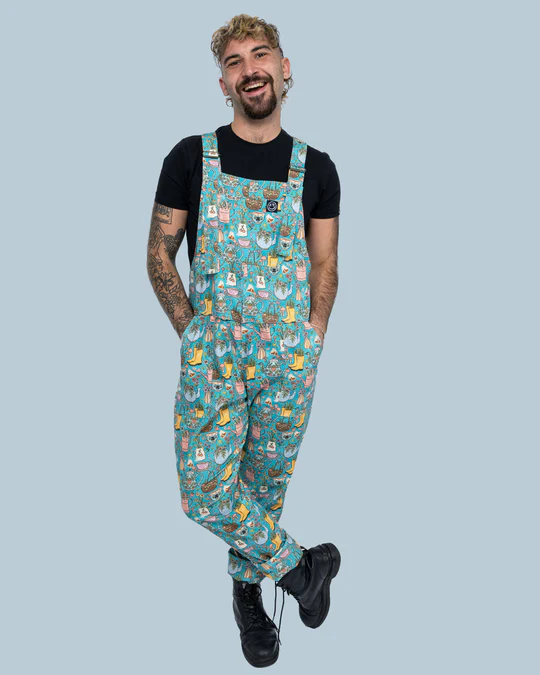 Rebel Romance Bloom and Brew Stretch Dungarees - Image 4