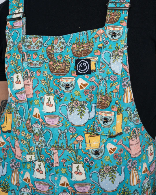 Rebel Romance Bloom and Brew Stretch Dungarees - Image 3