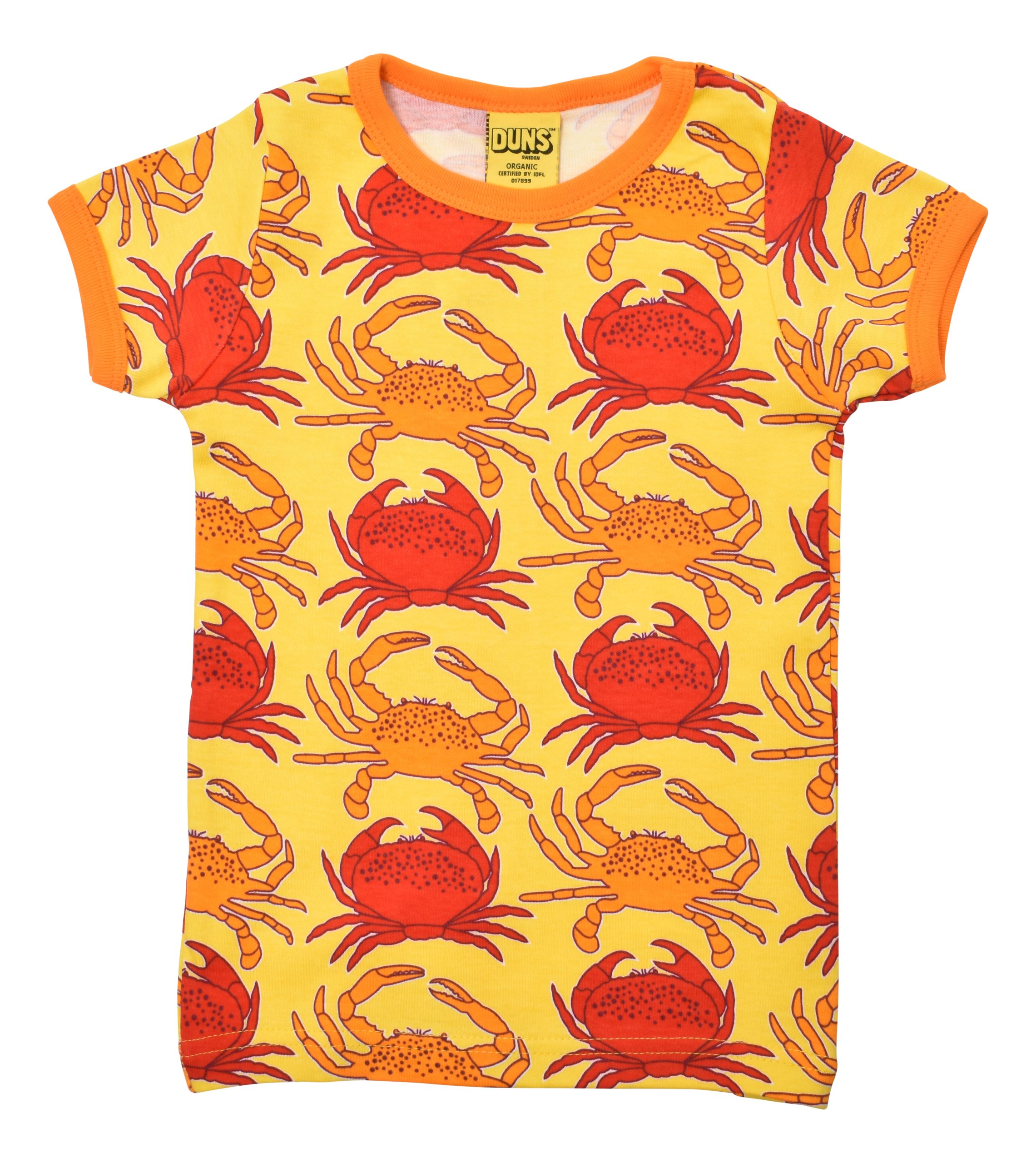 Duns Short Sleeved Top in Crab Vibrant Yellow