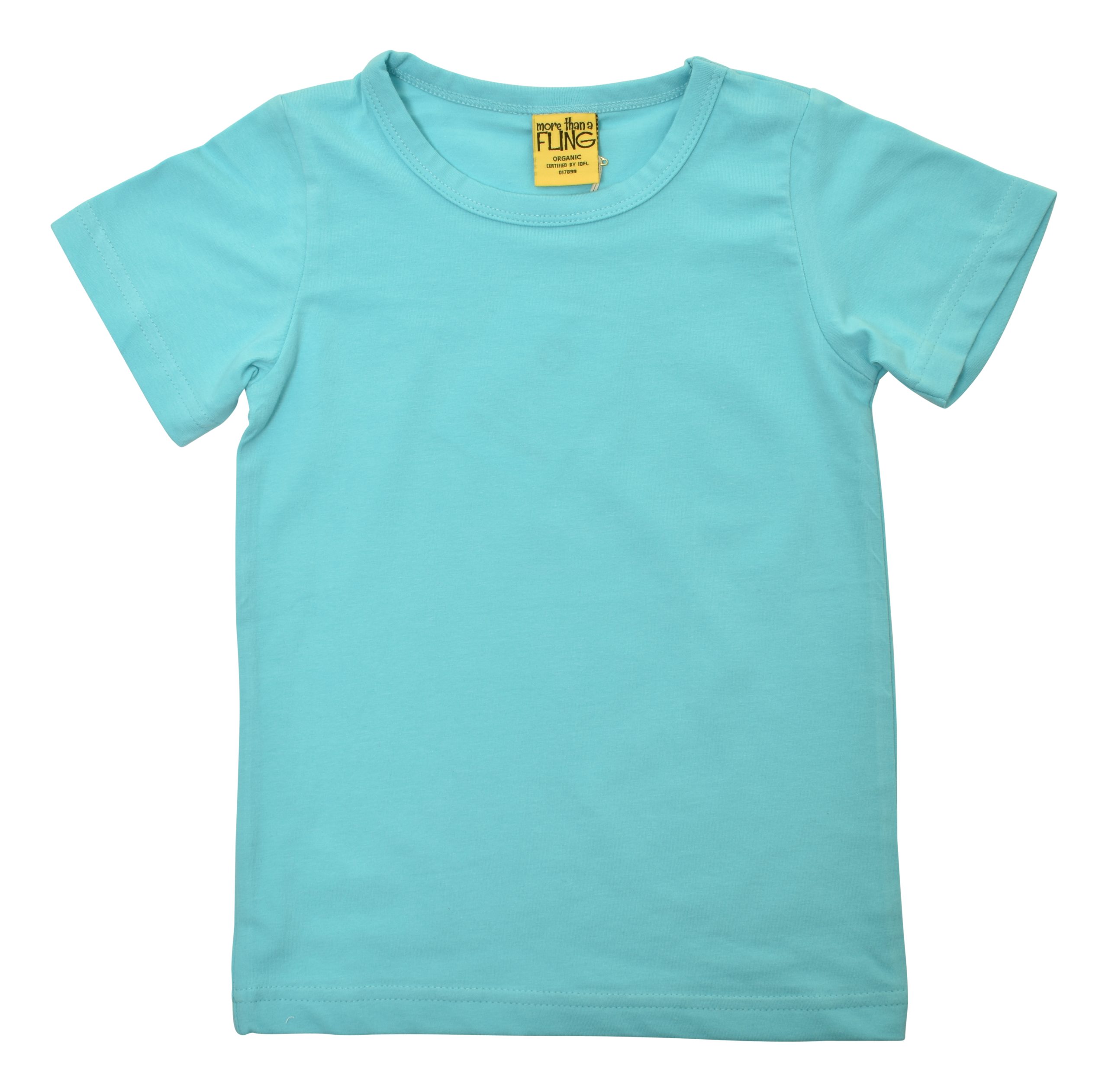 Duns / More Than a Fling Short Sleeved Top in Capri Blue