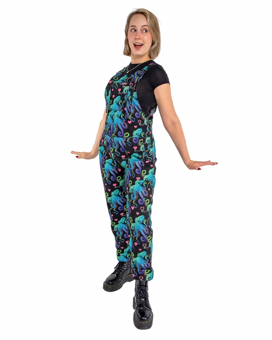 Run & Fly Octopus Love Stretch Twill Dungarees - Image 9