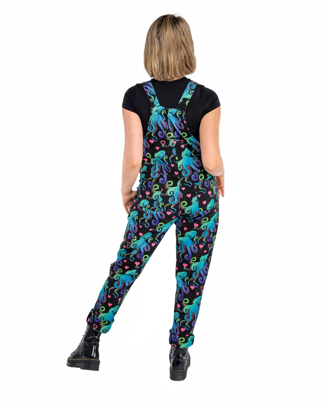 Run & Fly Octopus Love Stretch Twill Dungarees - Image 7
