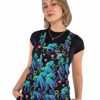 Run & Fly Octopus Love Stretch Twill Dungarees